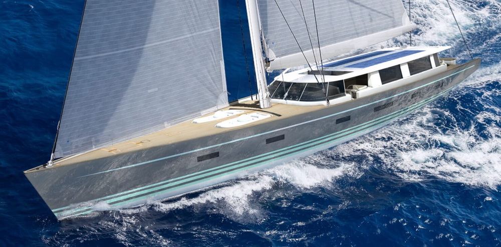 Sailing Yacht Beiderbeck under sail