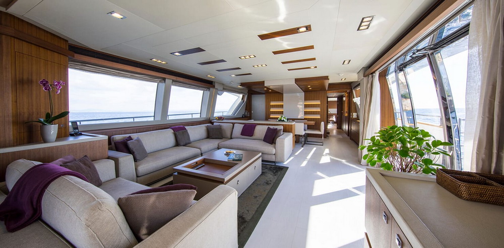 Motor Yacht CAMPO VERDE Main Deck Salon