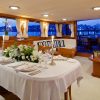 Sailing Yacht Hermina dining area