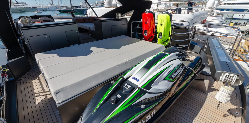 Motor Yacht MIRKA Sun Deck Jetski and Toys
