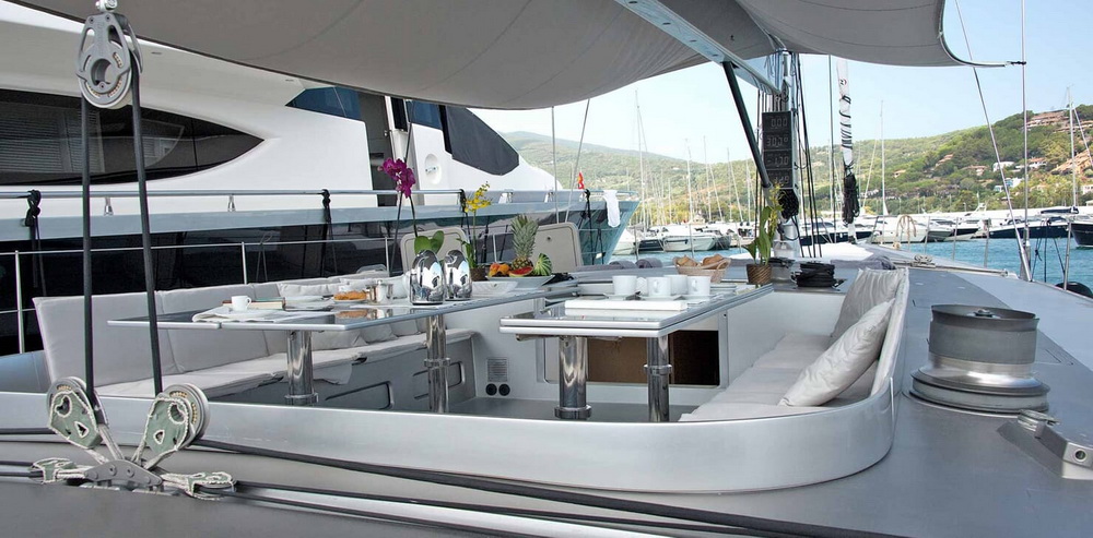 Sailing Yacht Roma cockpit