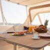 Sailing Yacht SWAN 80-102 SAPMA Deck Dining Table Detail