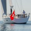 Sailing Yacht SWAN 80-102 SAPMA Aft Underway