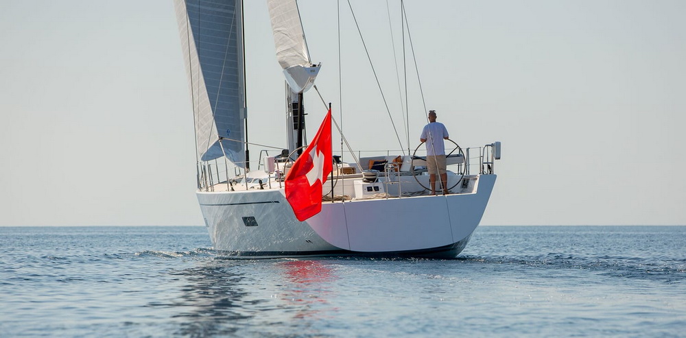 Sailing Yacht SWAN 80-102 SAPMA Aft Underway