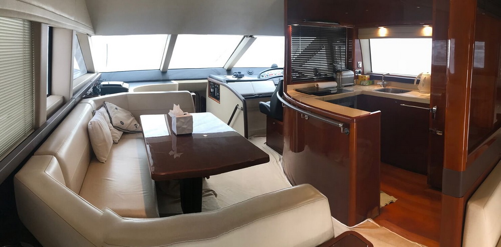 Motor Yacht Thanx Dad 4 Galley and Saloon