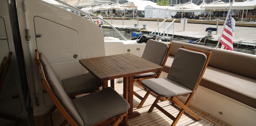 Motor Yacht Thanx Dad 4 Aft Deck Seating