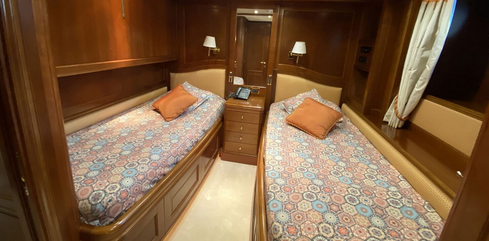 Motor Yacht TURK'S Second Twin Stateroom