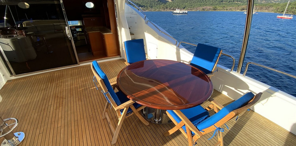 Motor Yacht TURK'S Upper Aft Deck