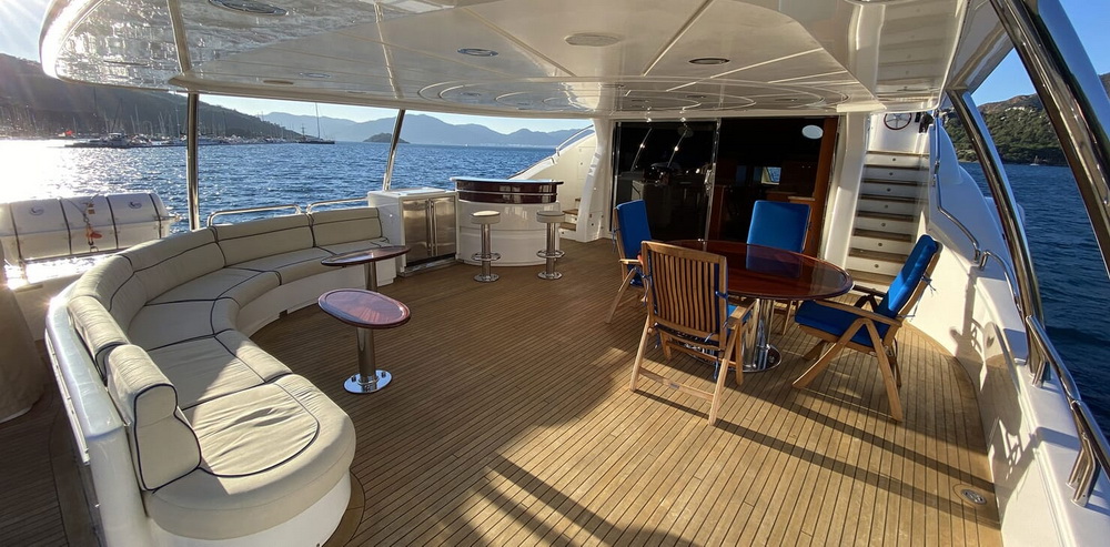 Motor Yacht TURK'S Upper Aft Deck
