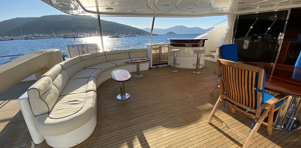 Motor Yacht TURK'S Aft Deck
